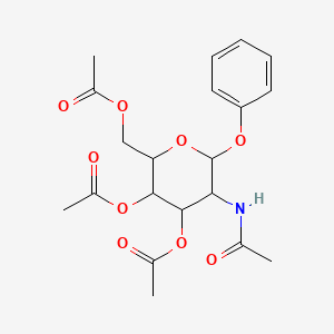 molecular formula C20H25NO9 B12177901 [3,4-Bis(acetyloxy)-5-acetamido-6-phenoxyoxan-2-yl]methyl acetate 