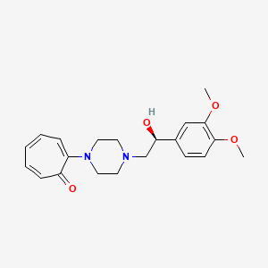molecular formula C21H26N2O4 B1217793 Ciladopa CAS No. 80109-27-9