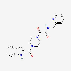 molecular formula C21H21N5O3 B12177979 2-[4-(1H-indol-2-ylcarbonyl)piperazin-1-yl]-2-oxo-N-(pyridin-2-ylmethyl)acetamide 