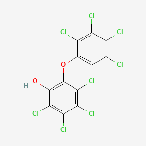 molecular formula C12H2Cl8O2 B1217798 2,3,4,5-Tetrachloro-6-(2,3,4,5-tetrachlorophenoxy)phenol CAS No. 84170-14-9