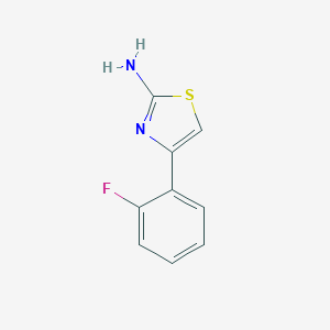 molecular formula C9H7FN2S B121780 4-(2-氟苯基)-1,3-噻唑-2-胺 CAS No. 145029-82-9