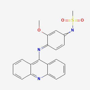 N-[4-[(Acridin-9-yl)imino]-3-methoxy-2,5-cyclohexadien-1-ylidene]methanesulfonamide