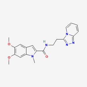 5,6-dimethoxy-1-methyl-N-[2-([1,2,4]triazolo[4,3-a]pyridin-3-yl)ethyl]-1H-indole-2-carboxamide