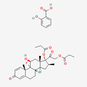 molecular formula C35H43FO10 B1217809 Diprosalic CAS No. 92502-72-2