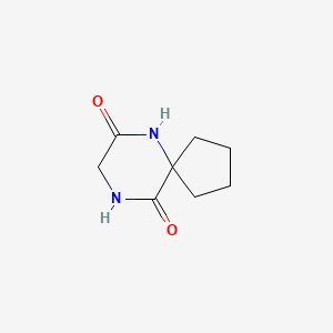 molecular formula C8H12N2O2 B1217812 6,9-二氮杂螺[4.5]癸烷-7,10-二酮 CAS No. 90392-32-8