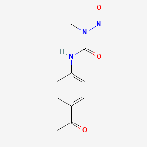 molecular formula C10H11N3O3 B1217816 N-Methyl-N'-(4-acetylphenyl)-N-nitrosourea CAS No. 72586-67-5