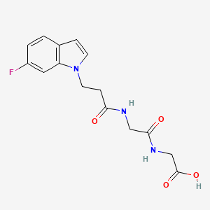 N-[3-(6-fluoro-1H-indol-1-yl)propanoyl]glycylglycine