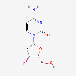 molecular formula C9H12FN3O3 B1217824 胞苷，2',3'-二脱氧-3'-氟- CAS No. 51246-79-8