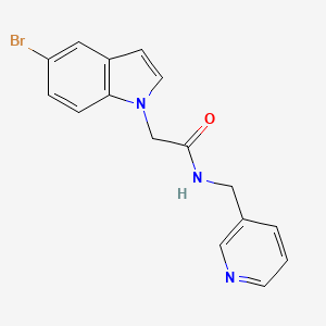 2-(5-bromo-1H-indol-1-yl)-N-(pyridin-3-ylmethyl)acetamide