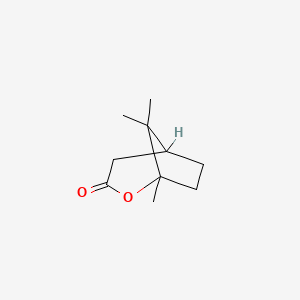 molecular formula C10H16O2 B1217827 1,8,8-Trimethyl-2-oxabicyclo[3.2.1]octan-3-one CAS No. 1126-91-6