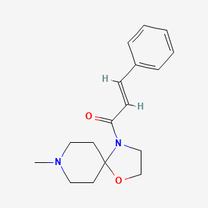 molecular formula C17H22N2O2 B12178280 (2E)-1-(8-methyl-1-oxa-4,8-diazaspiro[4.5]dec-4-yl)-3-phenylprop-2-en-1-one 