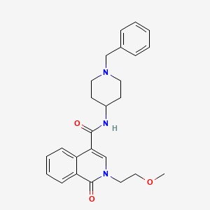 N~4~-(1-benzyl-4-piperidyl)-2-(2-methoxyethyl)-1-oxo-1,2-dihydro-4-isoquinolinecarboxamide