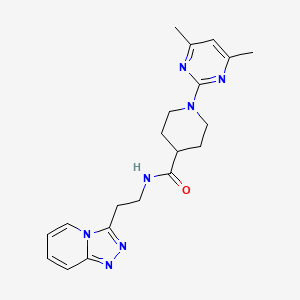 1-(4,6-dimethylpyrimidin-2-yl)-N-[2-([1,2,4]triazolo[4,3-a]pyridin-3-yl)ethyl]piperidine-4-carboxamide