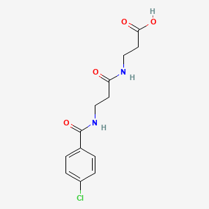 3-{3-[(4-Chlorophenyl)formamido]propanamido}propanoic acid