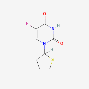 molecular formula C8H9FN2O2S B1217838 2,4(1H,3H)-Pyrimidinedione, 5-fluoro-1-(tetrahydro-2-thienyl)- CAS No. 68321-44-8