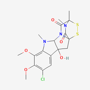 molecular formula C18H20ClN3O5S2 B1217839 Sporidesmin B CAS No. 3351-96-0