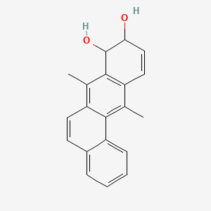 molecular formula C20H18O2 B1217843 Benz(a)anthracene-8,9-diol, 8,9-Dihydro-7,12-dimethyl- CAS No. 14046-83-4