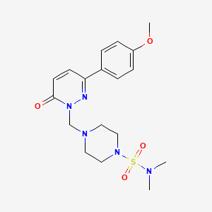 4-{[3-(4-methoxyphenyl)-6-oxopyridazin-1(6H)-yl]methyl}-N,N-dimethylpiperazine-1-sulfonamide