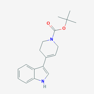 molecular formula C18H22N2O2 B121785 叔丁基 4-(1H-吲哚-3-基)-5,6-二氢吡啶-1(2H)-羧酸酯 CAS No. 155302-27-5