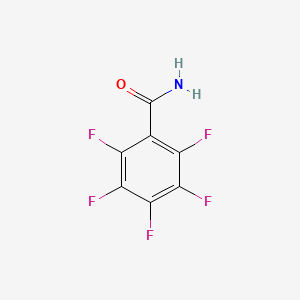molecular formula C7H2F5NO B1217856 Pentafluorobenzamide CAS No. 652-31-3