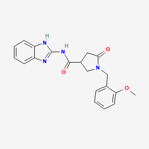 N-(1,3-dihydro-2H-benzimidazol-2-ylidene)-1-(2-methoxybenzyl)-5-oxopyrrolidine-3-carboxamide