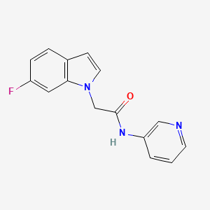 2-(6-fluoro-1H-indol-1-yl)-N-(pyridin-3-yl)acetamide