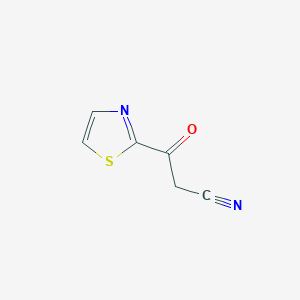 molecular formula C6H4N2OS B121786 3-氧代-3-(1,3-噻唑-2-基)丙腈 CAS No. 314268-27-4