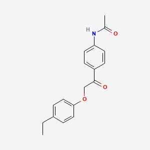 molecular formula C18H19NO3 B12178625 N-{4-[2-(4-ethylphenoxy)acetyl]phenyl}acetamide 