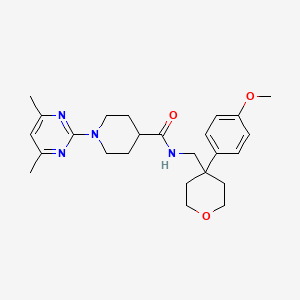 1-(4,6-dimethylpyrimidin-2-yl)-N-{[4-(4-methoxyphenyl)tetrahydro-2H-pyran-4-yl]methyl}piperidine-4-carboxamide