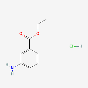 molecular formula C9H12ClNO2 B1217865 Benzoic acid, 3-amino-, ethyl ester, hydrochloride CAS No. 50930-41-1