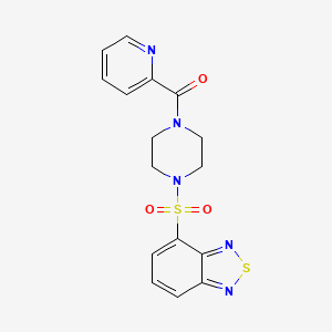 [4-(2,1,3-Benzothiadiazol-4-ylsulfonyl)piperazin-1-yl](pyridin-2-yl)methanone