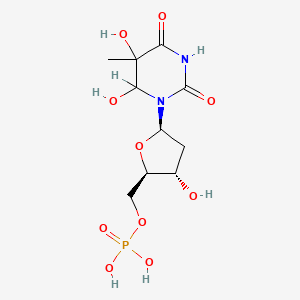 molecular formula C10H17N2O10P B1217869 Thymidine glycol monophosphate CAS No. 6168-31-6