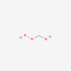 molecular formula CH4O3 B1217871 Methanol, hydroperoxy- CAS No. 15932-89-5