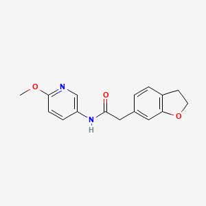 2-(2,3-dihydro-1-benzofuran-6-yl)-N-(6-methoxypyridin-3-yl)acetamide