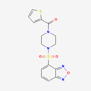 [4-(2,1,3-Benzoxadiazol-4-ylsulfonyl)piperazin-1-yl](thiophen-2-yl)methanone