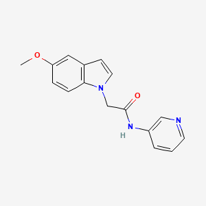 molecular formula C16H15N3O2 B12178742 2-(5-methoxy-1H-indol-1-yl)-N-(pyridin-3-yl)acetamide 