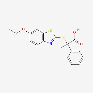 molecular formula C18H17NO3S2 B1217879 他扎舒布酸 CAS No. 79071-15-1