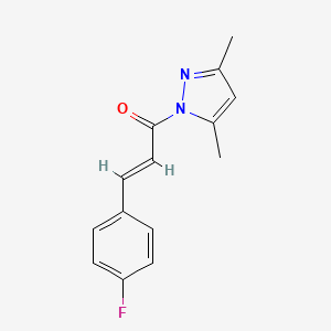 (2E)-1-(3,5-dimethyl-1H-pyrazol-1-yl)-3-(4-fluorophenyl)prop-2-en-1-one