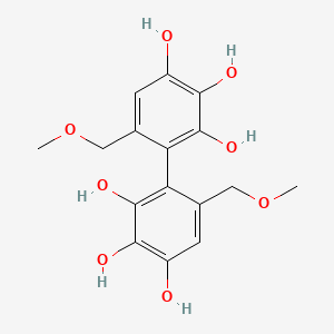 molecular formula C16H18O8 B1217884 5-(Methoxymethyl)-4-[2,3,4-trihydroxy-6-(methoxymethyl)phenyl]benzene-1,2,3-triol CAS No. 154675-18-0