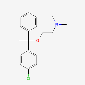 molecular formula C18H22ClNO B1217886 氯苯氧胺 CAS No. 77-38-3
