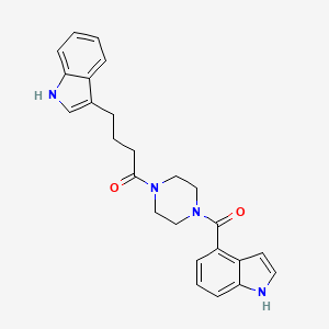 4-(1H-indol-3-yl)-1-[4-(1H-indol-4-ylcarbonyl)piperazin-1-yl]butan-1-one