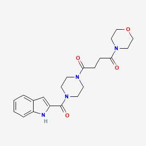 1-[4-(1H-indol-2-ylcarbonyl)piperazin-1-yl]-4-(morpholin-4-yl)butane-1,4-dione