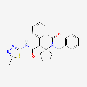 2'-benzyl-N-(5-methyl-1,3,4-thiadiazol-2-yl)-1'-oxo-1',4'-dihydro-2'H-spiro[cyclopentane-1,3'-isoquinoline]-4'-carboxamide