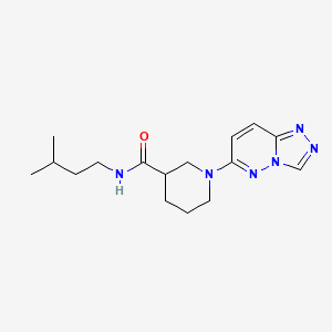 molecular formula C16H24N6O B12178909 N-isopentyl-1-[1,2,4]triazolo[4,3-b]pyridazin-6-yl-3-piperidinecarboxamide 