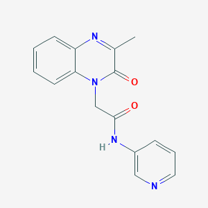 2-(3-methyl-2-oxoquinoxalin-1(2H)-yl)-N-(pyridin-3-yl)acetamide