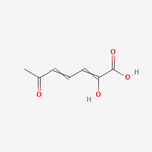 molecular formula C7H8O4 B1217899 2-Hydroxy-6-oxo-2,4-heptadienoic acid 