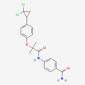 4-({2-[4-(2,2-Dichlorocyclopropyl)phenoxy]-2-methylpropanoyl}amino)benzamide