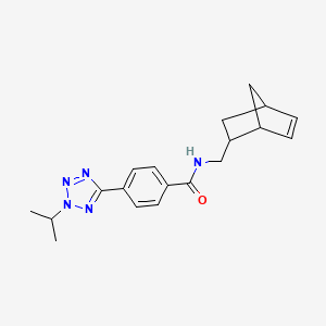 molecular formula C19H23N5O B12179018 N-(bicyclo[2.2.1]hept-5-en-2-ylmethyl)-4-[2-(propan-2-yl)-2H-tetrazol-5-yl]benzamide 