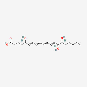 molecular formula C20H32O5 B1217903 5,14,15-Trihydroxyicosa-6,8,10,12-tetraenoic acid 