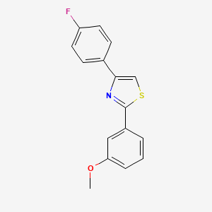 4-(4-Fluorophenyl)-2-(3-methoxyphenyl)-1,3-thiazole